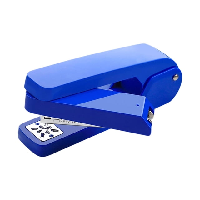 GUOOL Desktop Stapler Portable Desk Decor Rotate Desk Stapler for Dorm School Home blue
