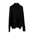 thumbnail image 2 of Dvkptbk Chandails pour Femmes Chandail d'Automne et d'Hiver pour Femmes en Tricot Ample avec une Couleur Classique Chandail à Col Rond Vêtements en Liquidation, 2 of 3