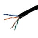 Monoprice 878 1000FT 24AWG Cat5e 350MHz UTP Solid&44; Riser CMR&44; Câble en Cuivre Nu Ethernet en Vrac - Noir – image 1 sur 2