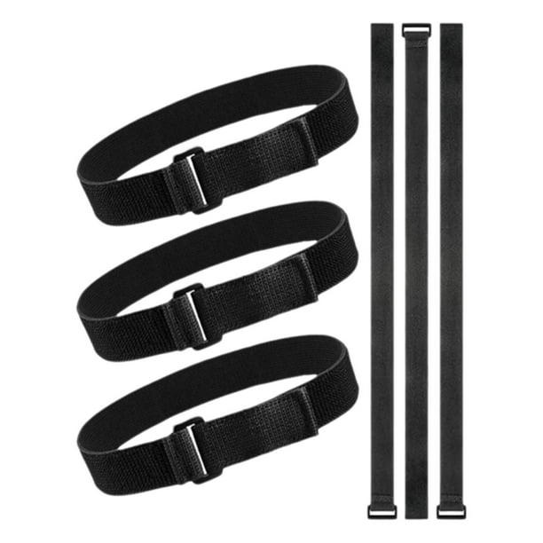 6 correas para sombrilla de patio que sujetan varillas de techo de lona de fijación de 1 x 23,6 pulgadas. Las correas de sujeción mantienen cerrada la