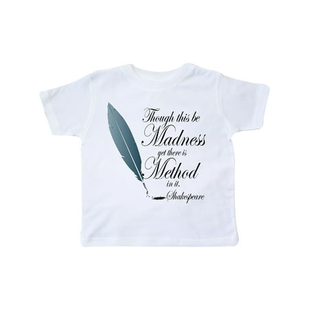 

Inktastic Shakespeare Hamlet Madness Gift Toddler Boy or Toddler Girl T-Shirt