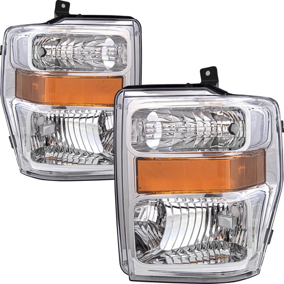 For 2008 -2010 Ford F250 F350 F450 Super Duty Pickup Headlights Lamps Pair LH RH