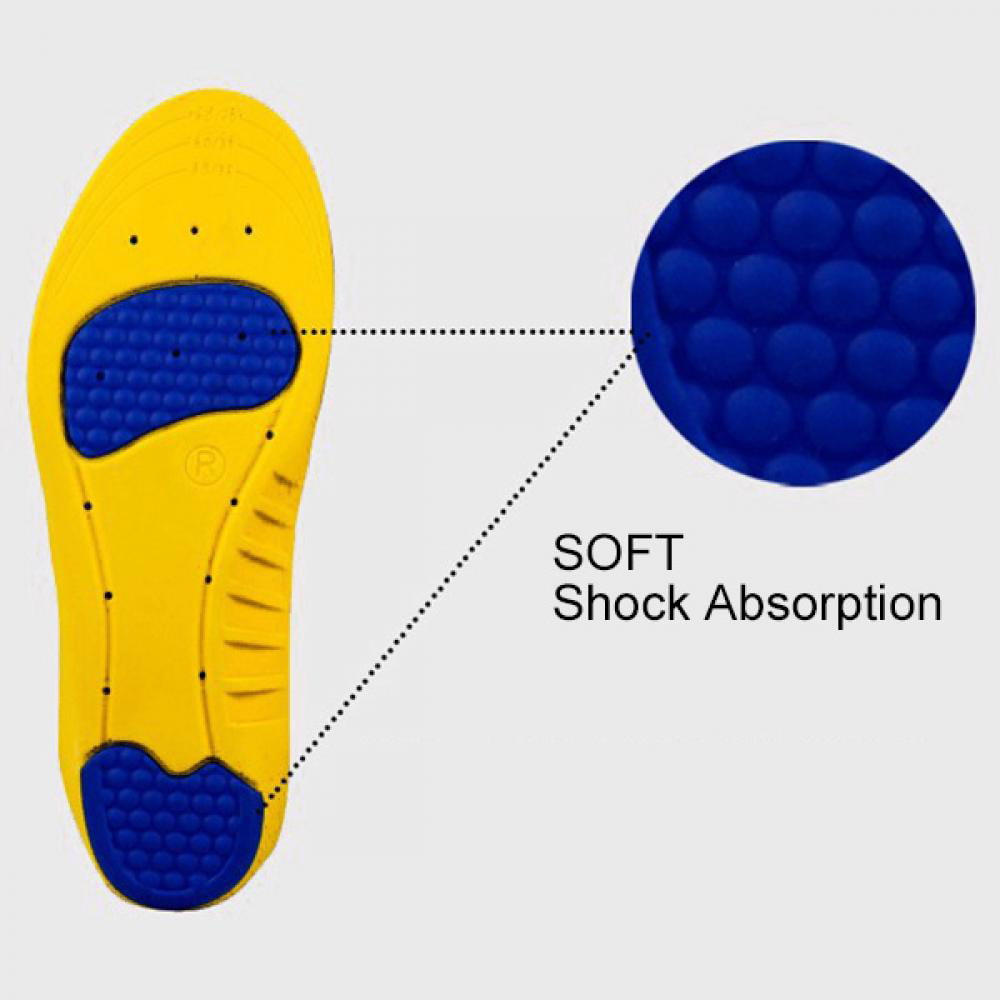 3 Pairs Elastic Shock Absorbing Shoe Insoles Breathable Honeycomb Sneaker Inserts Sports Shoe Insole Replacement Insoles for Men and Women 