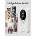 thumbnail image 3 of Smart Video Doorbell with 6-Month Battery, 2-Way Audio and Night Vision, Wireless WiFi Security Doorbell Compatible with 2.4GHz Network for Home Monitoring, 3 of 9