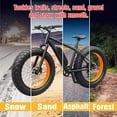 thumbnail image 3 of 20x4.0 Fat E-Bike 2 Tires & 2 Tubes. All-Terrain Bicycle Foldable Tires with Directional Pattern & Schrader Valve Inner Tubes, 3 of 5