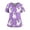 01-Purple, variant on Halloween Scrubs for Women Nurse Vet Pediatric Plus Size Nursing Uniforms Cute Demon Cat Scrub Tops with Pockets Yellow 3XL