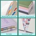 thumbnail image 6 of NIRMIRO 2026 Daily & Monthly Planner, 8.4"x5.7" Leather Cover Planner with 12 Tabs, Pen Holder & Inner Pocket, Jan 2026 - Dec 2026 for Goal Tracking & Scheduling, 6 of 8