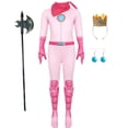 thumbnail image 1 of Vestido de princesa melocotón para niña, disfraz de Halloween, ropa de actuación de escenario para niños, trajes de fiesta de Carnaval de cumpleaños Fivean unisex, 1 of 2