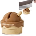 thumbnail image 2 of Portable Suction Cup Sharpening Stone Knife Scissors Sharpener with Non Slip Base Kitchen Camping, 2 of 4