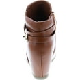 thumbnail image 4 of Static Footwear Cici-9 Womens Comfy Almond Toe Platform Hidden Wedge Ankle Bootie, 4 of 7