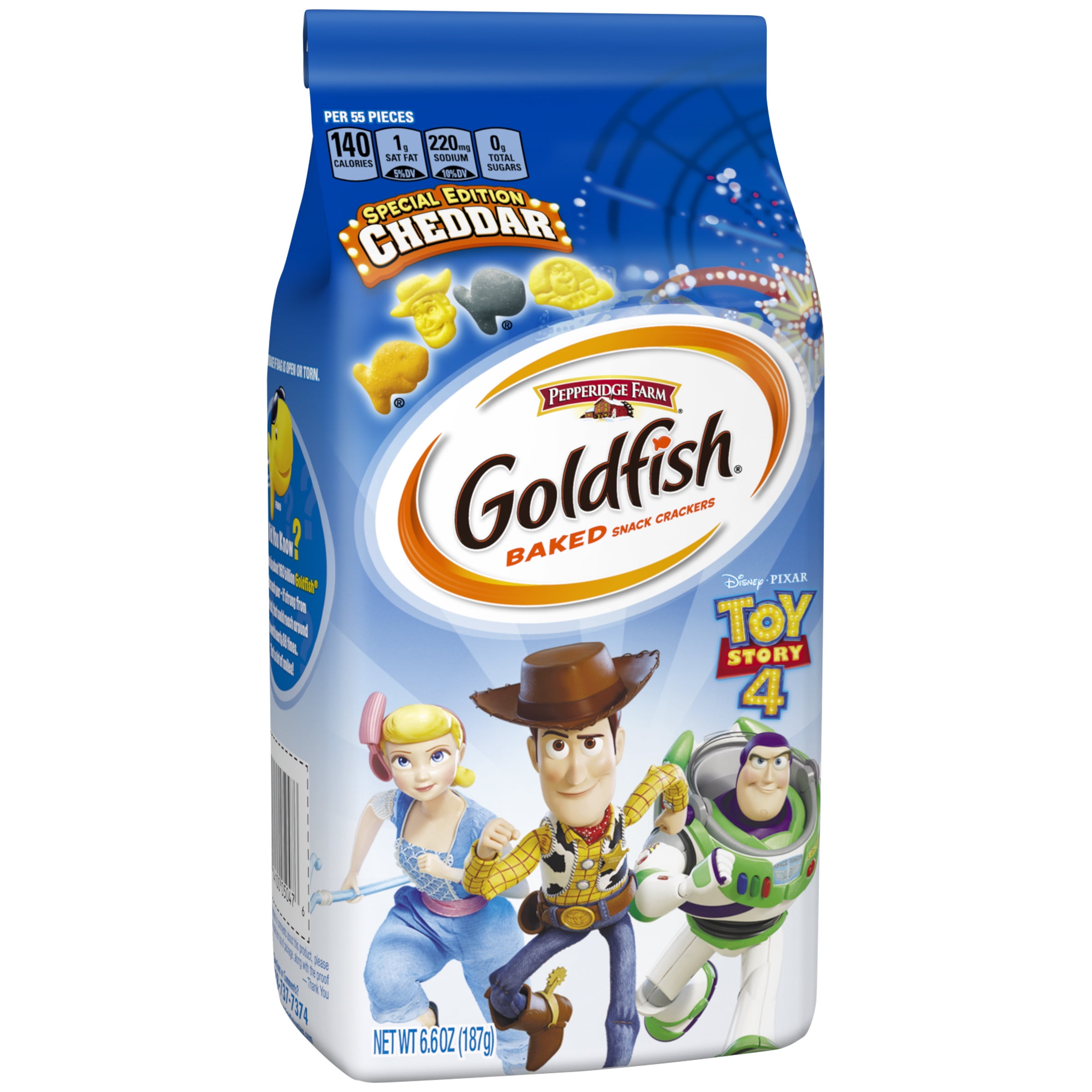 Pepperidge Farm Goldfish Special Edition Disney•Pixar Toy Story 4 Cheddar Crackers, 6.6 oz. Bag