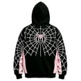 thumbnail image 3 of Halloween Sweatshirt Hero Hoodies Pullover Spider Pattern Shirts Superhero Graphic Print Tops for Halloween Celebration Pink 150, 3 of 8