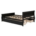 thumbnail image 4 of Llinc Store Full Size Wood Platform Bed with 4 Drawers and Streamlined Headboard & Footboard, Espresso, 4 of 10
