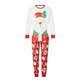 thumbnail image 2 of Christmas Family Pajamas Matching Set Santa Claus Print Long Sleeve Tops and Pants Loungewear Soft Sleepwear, 2 of 10