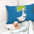 thumbnail image 6 of Disketp Pillow Covers Goose Holding An Umbrella Pattern Throw Pillow Case Cushion Covers,Cushion For Bedroom,Couch,Home-14"X20", 6 of 8