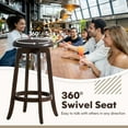 thumbnail image 6 of Costway 29" Counter Height Stools Set of 4 with 360° Swivel Round Seat & Footrest, 6 of 8