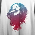 thumbnail image 2 of Janis Joplin Gradient Sketch Crew Neck Short Sleeve Women's White Crop Top-2XL, 2 of 4