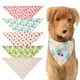 thumbnail image 3 of Fruit Dog Bandanas Washable Hawaii Pet Scarf Adjustable Summer Triangle Dog Bibs Assortment Pet Kerchief Dog Bandana Accessories for Summer Small Medium Size Pets, 3 of 8