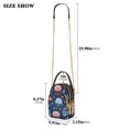 thumbnail image 2 of FORMRS Crossbody Bag for Women Quilted Travel Shoulder Cell Phone Purse with Chain Strap Handbag, Yellow Jellyfish, 2 of 7