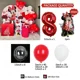 thumbnail image 1 of 102 piezas de cadena de globos de la serie roja de Disney Minnie, columna de dibujos animados digitales, decoración de fiesta de cumpleaños para niños, baby shower, globo Se, 1 of 4