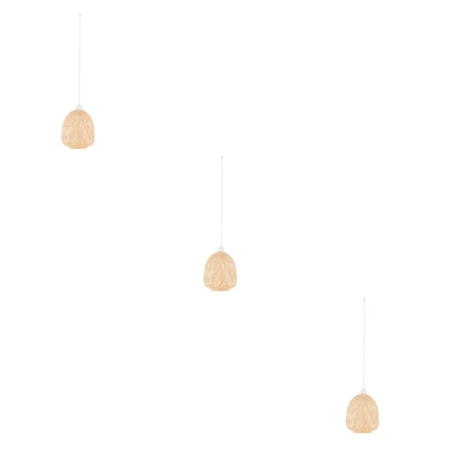 Bearachild Bamboo Wicker Lamp Shade Hanging Light Bar Living Dining Room Room for Type1 NO1