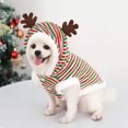 thumbnail image 1 of Adornos navideños para perros medianos y grandes (Navidad 2024), conjuntos de adornos navideños, ropa para mascotas, disfraces, adornos navideños, ropa cálida a rayas para mascotas., 1 of 6