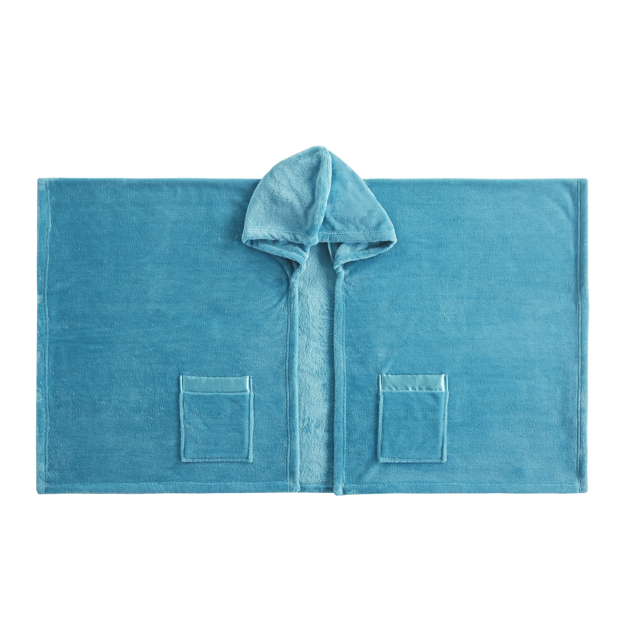 Comfort Spaces Teal Blue Polyester Plush Throw Blanket, Standard Throw - image 5 of 9
