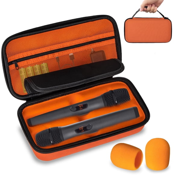 Funda de transporte para micrófono inalámbrico Lebared Bolsa de viaje con micrófono doble