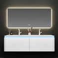 thumbnail image 2 of Bathroom Vanity Cabinet And Sink Cream Wind Combination Corian Rock Plate Seamless  Hand Washing Basin Toilet Washstand Simple My Lux Decor Round, 2 of 26