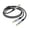 Grey - 1M, variant on Gold-plated stereo 1/8 inch, 1/4 inch, 2-pin TRS 3.5mm, 3.5mm dual 3.5mm, 1-to-2 audio cable,Grey - 1M