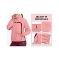 thumbnail image 2 of Little Donkey Andy Women Lightweight Running Jacket 2 Pieces Set, Full Zip Track Sports Suits for Cycling, UV Protection (Peach Amber S), 2 of 7