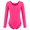 Hot Pink, variant on Girls Long Sleeve Leotard – Soft Stretch Cotton, Fully Lined Front – Ideal for Ballet, Gymnastics, and Dance Classes