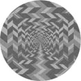 thumbnail image 1 of Ahgly Company Indoor Square Patterned Carbon Gray Area Rugs, 3' Square, 1 of 6