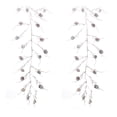 thumbnail image 2 of Melrose International Flocked Pinecone Twig Garland (Set of 2), 2 of 2