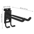 thumbnail image 2 of KALLORY Heavy Duty Garage Hook Wall Mounted Storage Hook Black for Tools and Garden Equipment Organization, 2 of 8