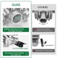 thumbnail image 3 of Yescom 2 Pack Christmas New Year Tree Topper, 3D Silver Snowflake Rotating Projector, Plastic LED Lights, 3 of 10