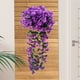 thumbnail image 4 of pstuiky Flores artificiales colgantes de color violeta decoración de seda simulación de violeta violetas artificiales colgantes., 4 of 6