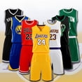 thumbnail image 1 of Camiseta de baloncesto de los Lakers James 23 Kobe 24 Durant Curry Owen Harden Traje de juego para hombre Estampado, 1 of 4