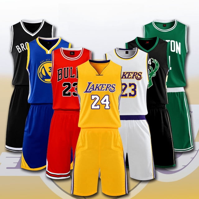 Camiseta de baloncesto de los Lakers James 23 Kobe 24 Durant Curry Owen Harden Traje de juego para hombre Estampado