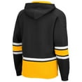 thumbnail image 3 of Men's Colosseum Black Iowa Hawkeyes Lace Up 3.0 Pullover Hoodie, 3 of 3