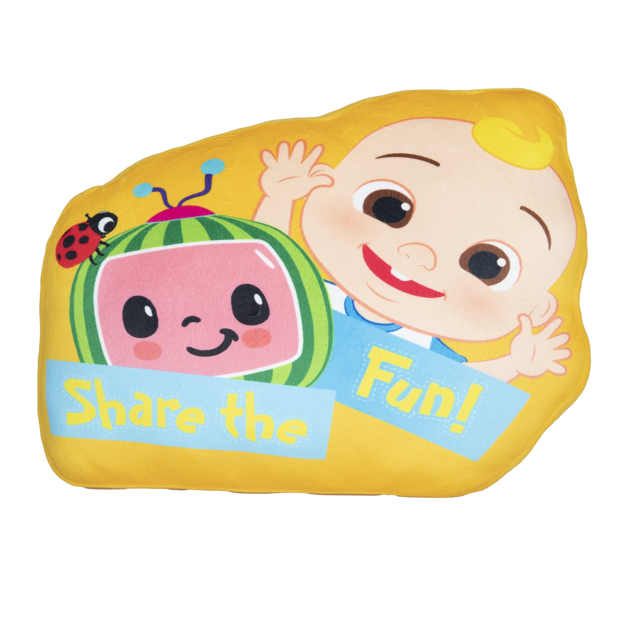 CoComelon Share the Fun Squish Toddler Pillow, Orange