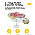 thumbnail image 2 of nqOlkjepod Summer Red Watermelon Round Tablecloth, Fitted Table Cover with Elastic for 36"-44" Round Tables, Lemon Juice Fruit Country Retro Table Cloth Outdoor Dinning Party Waterproof Tablecloths, 2 of 6