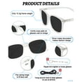 thumbnail image 3 of OCCI CHIARI Women's Reading Sunglasses 1.75 Sun Glasses Readers 1.0 1.25 1.5 1.75 2.0 2.25 2.5 2.75 3.0 3.5 4.0 5.0 6.0 (Transparent)UV400 Protection Anti Blue Ray Outdoors Arylic Lens, 3 of 6