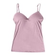 thumbnail image 7 of Fanxing Camisole Tops for Women Summer Casual Spaghetti Strap Cami Tank Tops Built in Bra Sports Padded Cotton Undershirts Purple,S, 7 of 7