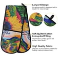 thumbnail image 2 of Yayeee Double Oven Mitt Kitchen Heat Resistant Baking 35" x7" Quilted Glove, Art Path, 2 of 6
