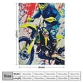 thumbnail image 4 of PRATYUS Dirt Bike Kids Throw Blanket Extreme Sports Blanket for Bed Sofa Couch Decor Racing Motocross Rider Blanket Urban Fuzzy Blanket Bedroom 40x50in, 4 of 6