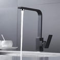 thumbnail image 1 of Kitchen mixer Square kitchen faucet with high spout - Kitchen sink mixer - Brass (black), 1 of 5