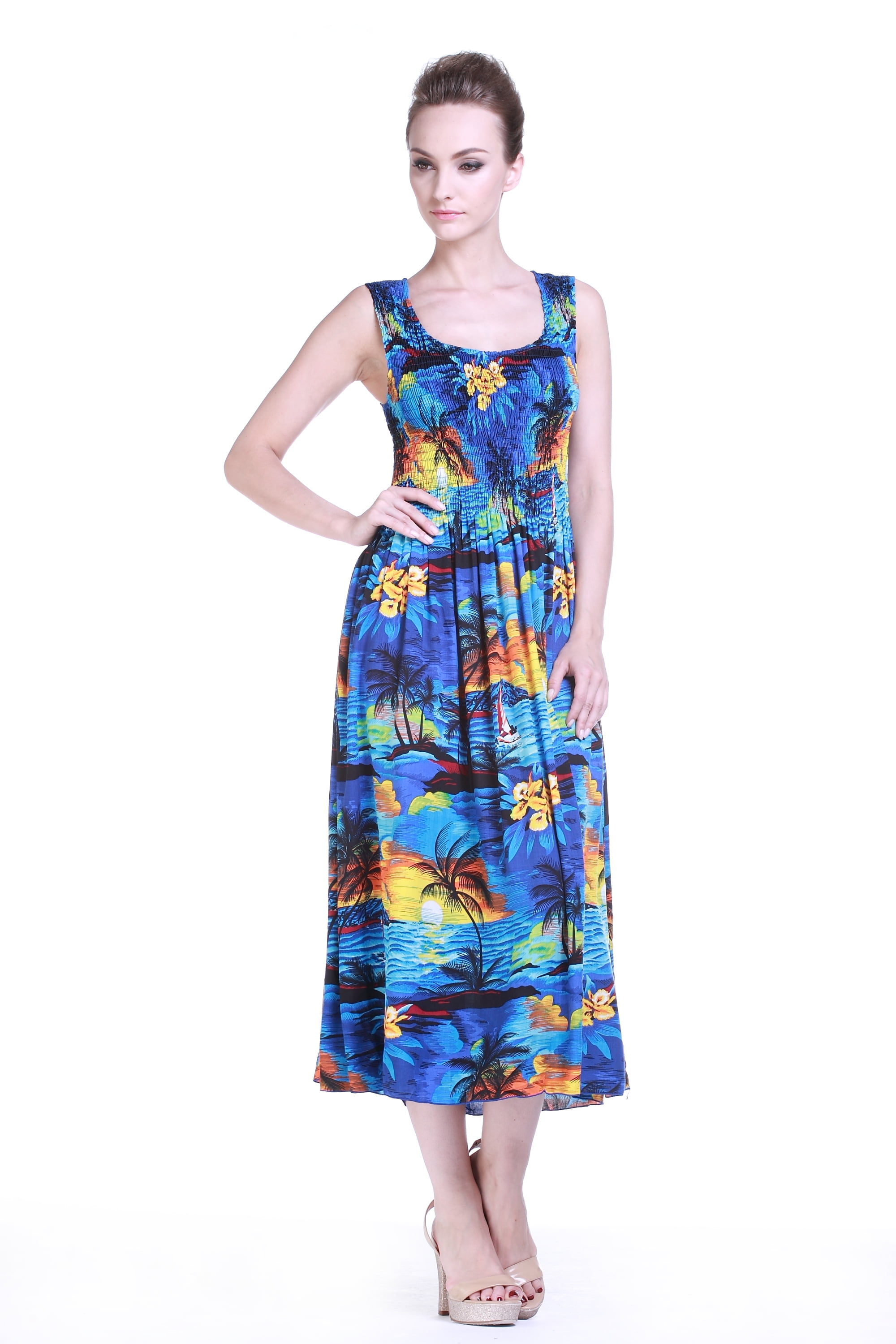 hawaiian plus size dresses