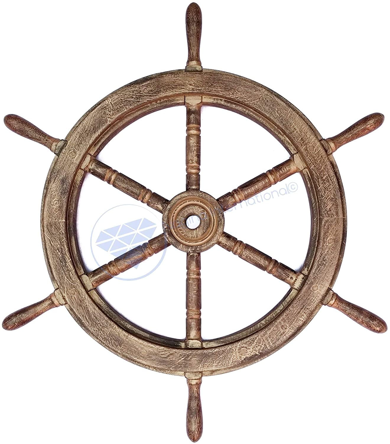 Wooden Ship Wheel (antique Golden) - (42 Inches) - Walmart.com