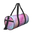 thumbnail image 3 of Easygdp Fun Rainbow Pink Travel Bag, Camping, Weekend, Carry On Overnight Duffel Bag with Shoulder Strap, 3 of 8
